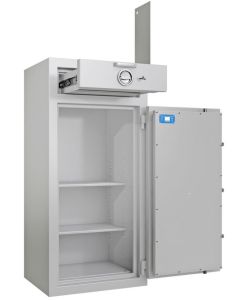 Coffre de dépôt de fonds - Classe 1 - Serrure à clé et électronique - HARTMANN Zephir Dépôt 1201